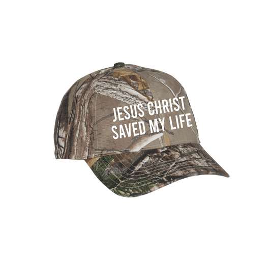 "Saved Me" Camo Hat